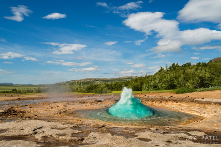 Freezing Motion at Geysir, Iceland