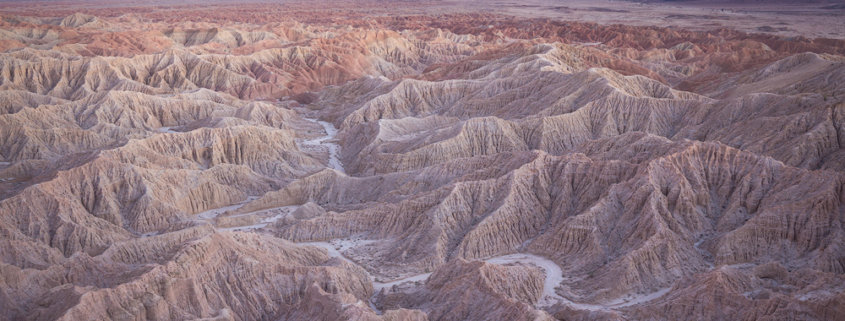 Badlands in Anza-Borrego Desert State Park.