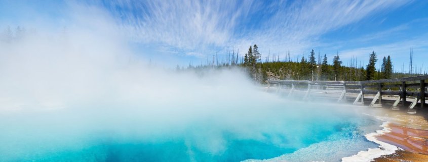 Landscape photography from West Thumb, Yellowstone National Park by Varina Patel