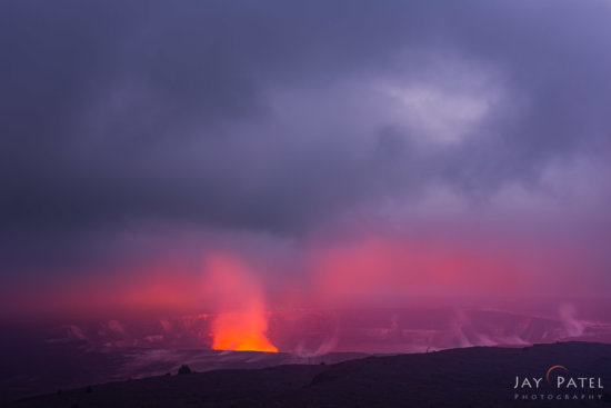 Temporal exposure blending created using Photoshop Layers & Masks - Volcanoes National Park, Big Island, Hawaii by Jay Patel