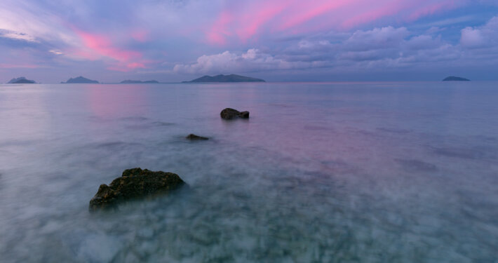 Sunset at Mana Island, Fiji by Jay Patel