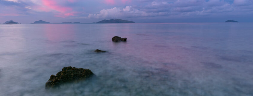 Sunset at Mana Island, Fiji by Jay Patel