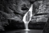 Black and White Nature Photography at Cedar Falls, Hocking Hills, Ohio by Craig McCord