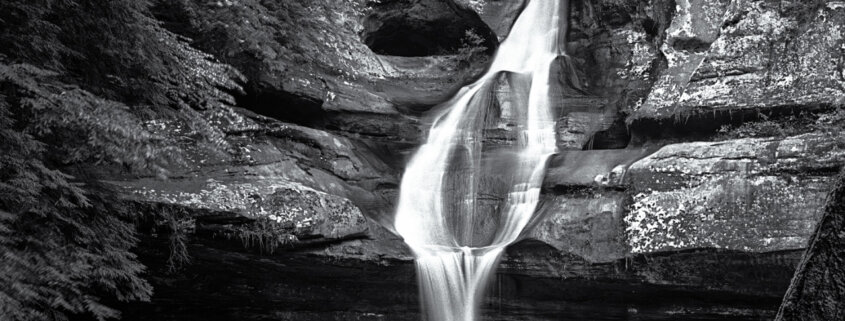 Black and White Nature Photography at Cedar Falls, Hocking Hills, Ohio by Craig McCord